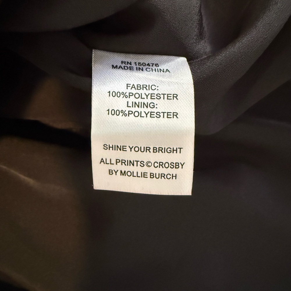 NEW CROSBY BY MOLLIE BURCH Raines Mini Short Sleeve Dress Black XS - Picture 8 of 8